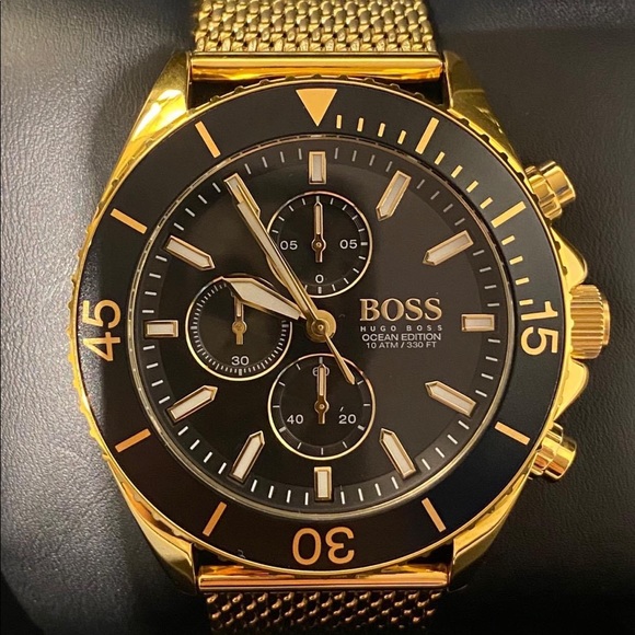 HB1513703 - Hugo Boss Men’s Ocean Gold Steel Watch - Picture 2 of 11